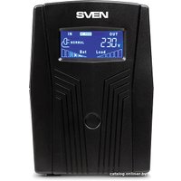 Источник бесперебойного питания SVEN Pro 650 (LCD, USB)