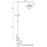 Душевая система  Gerhans K19022T