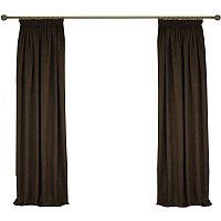 Комплект штор Delfa СШД-050 Icaro/86 (160x250, коричневый/marron)