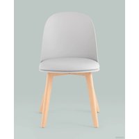 Стул Stool Group Fog с подушкой SL-7022DM (светло-серый, деревянные ножки)