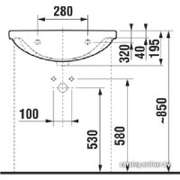 Умывальник Jika Lyra Plus 55x45 (отв. под смеситель) [8.1338.2.000.104.1]