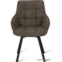 Стул с подлокотниками Aero B815-m COW TOB BK (табак)