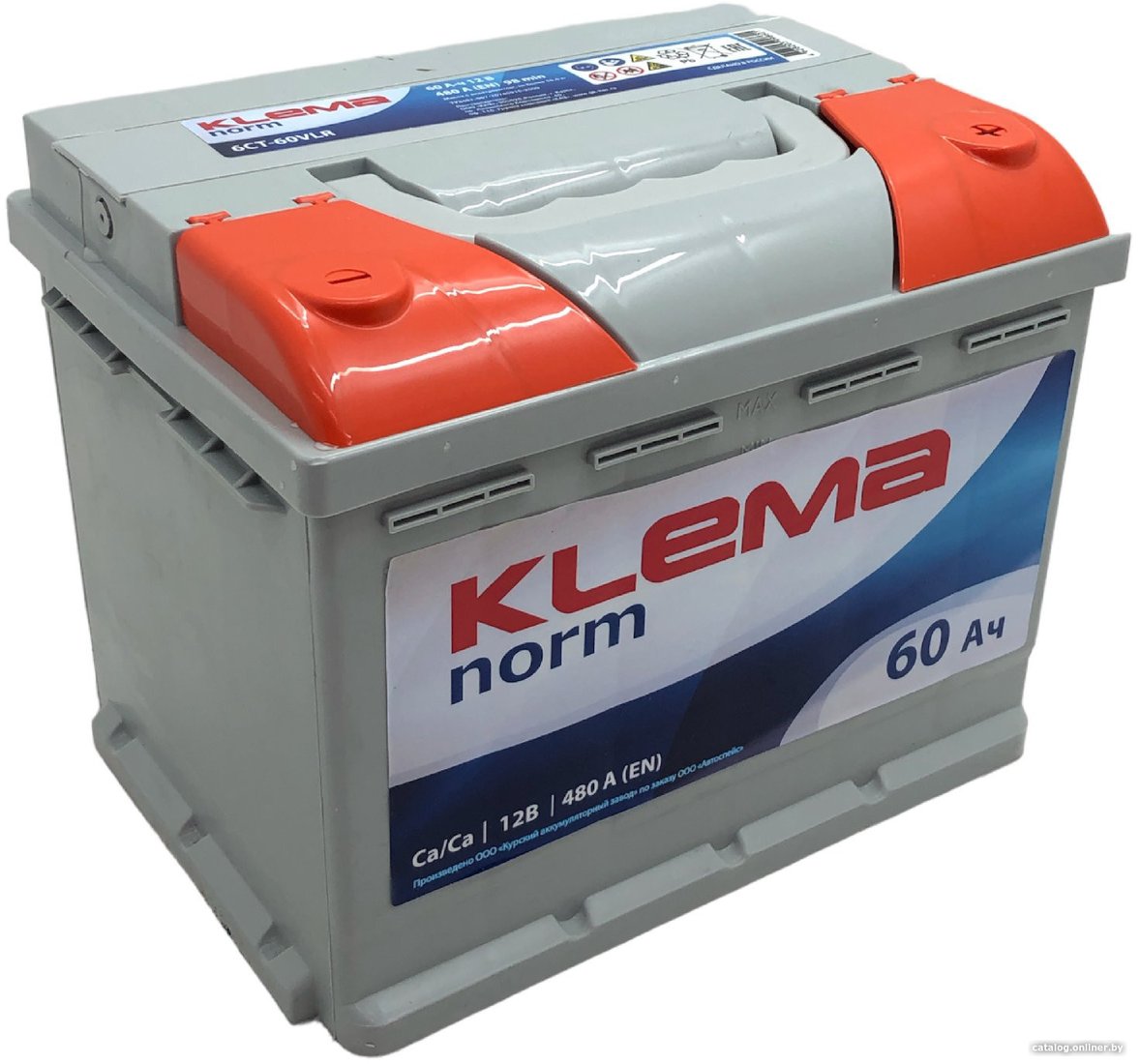 Автомобильный аккумулятор Klema 6СТ-60VLR (60 А·ч)
