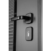 Металлическая дверь Guard MG75 МДФ/МДФ 97х205 левая (серый/белый ясень)