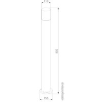 Садовый светильник Elektrostandard Roil 35125/F (черный)