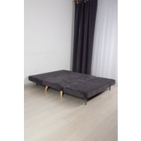 Диван DiArt Элли 1500 (велюр Sensey graphite/ножки светлые)