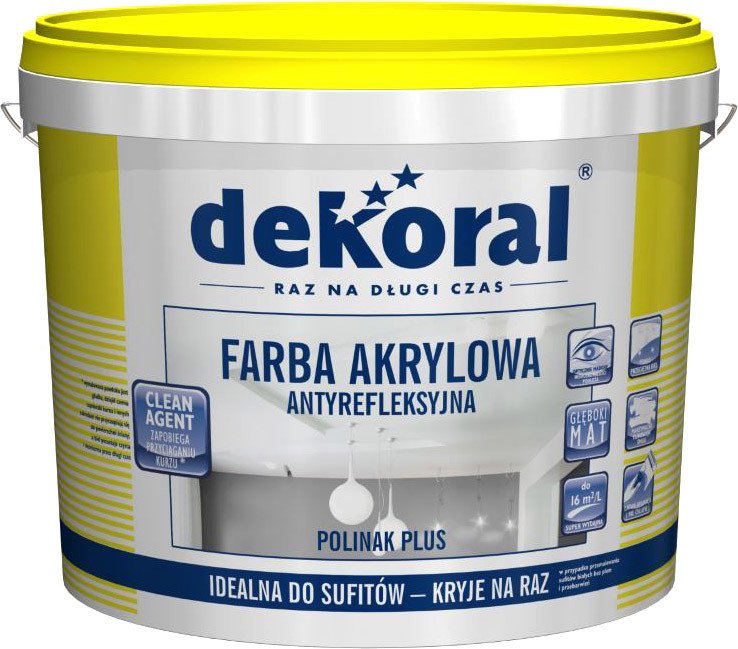 

Краска Dekoral Polinak Plus Глубокоматовый 5 л (белый)