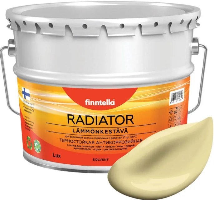 

Краска Finntella Radiator Hirssi F-19-1-3-FL118 2.7 л (пастельно-желтый)