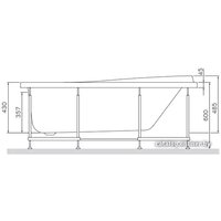 Ванна AM.PM W80A-150-070W-A 150x70 (с каркасом)