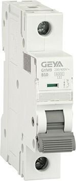 

Выключатель автоматический GEYA GYM9-1P-10B 1P 10A B 6kA 1M GYM91P10B
