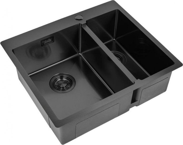 Кухонная мойка ZorG ZL R-590-2-510 L Grafit