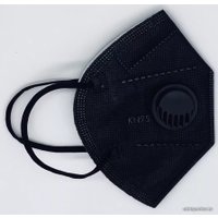 Респиратор-полумаска 3D Mask Респиратор KN95 FFP2 с клапаном выдоха (черный, 1 шт)