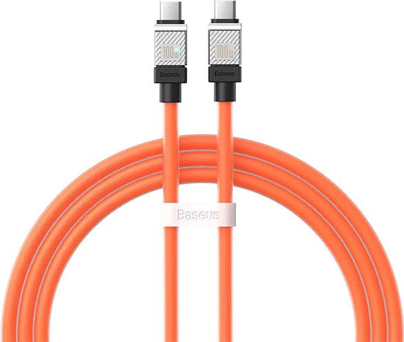 

Кабель Baseus CoolPlay Series Fast Charging Data Cable 100W USB Type-C - USB Type-C (1 м, оранжевый)