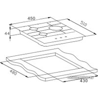 Варочная панель Weissgauff HGG 451 WFH