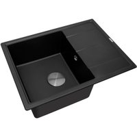 Кухонная мойка ZorG Rock 65 Premium black metallic