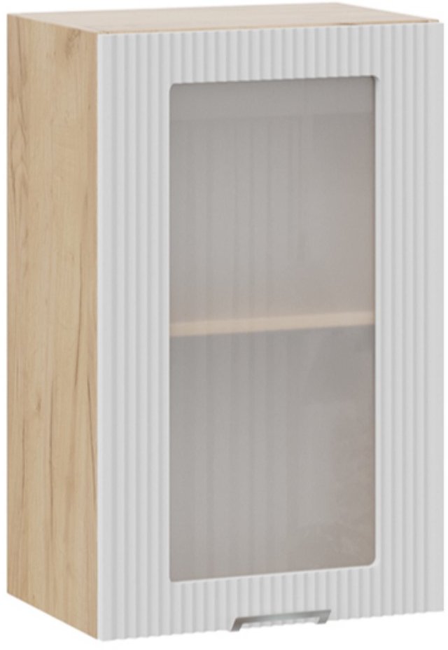 

Шкаф навесной Трия Кимберли 1В45С (дуб крафт золотой/сноу)