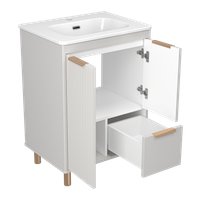  Brevita Тумба с умывальником Risacca Crema 60 RIS-06060-0342Я+B-OND060-01 (серый кашемир)