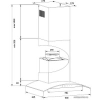 Кухонная вытяжка Germes Alt sensor 50 inox