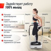 Виброплатформа Unixfit Improve 2 in 1 (серебристый)