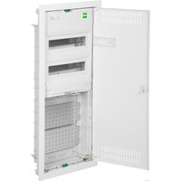 Бокс пластиковый Elektro-Plast MSF TWIN RP комбинированный, 2*12M+2xМП перф., N/PE-шинки, 1xSCHUKO, мет. дверь, белый RAL9016, 358x853x94mm, IP30 в Пинске
