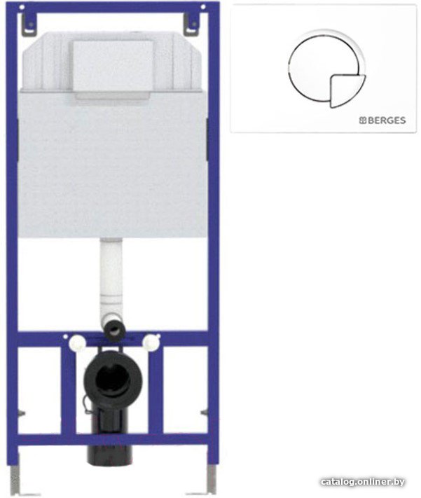 Инсталляция для унитаза Berges Wasserhaus Novum 525 040000 + R4 040024