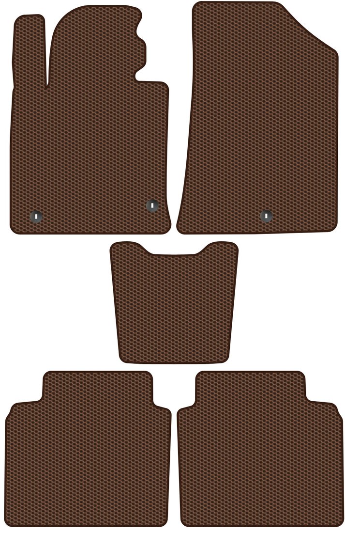 

Комплект ковриков для авто Alicosta Kia Optima IV (седан / JF) 2016 - 2020 (коричневый, сота)