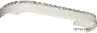 Карниз для штор Legrand Галант Neo Флора 58076905 (1.2 м, белый глянец)