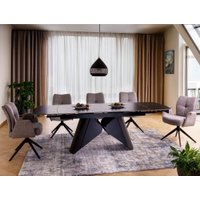 Кухонный стол Signal Armando 160-240/90 (черный/черный)