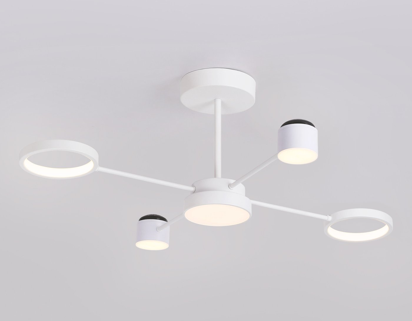 

Люстра средней высоты Ambrella light FL51631/4+1 WH