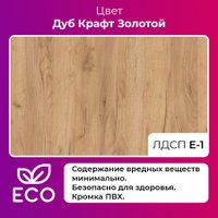 Кухонный стол Mio Tesoro Tako Lite 100x60 (дуб крафт золотой/черный)