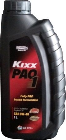 

Моторное масло Kixx PAO1 0W-40 SN/CF 1л