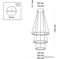 Подвесная люстра Odeon Light Saturno 3963/99L