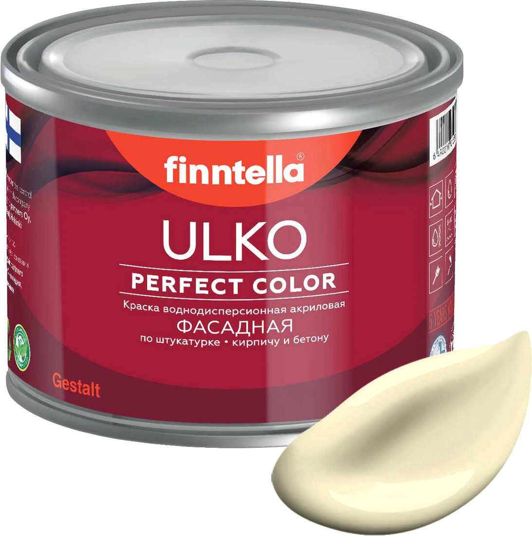 

Краска Finntella Ulko Ivory F-05-1-9-FL120 9 л (светло-желтый)