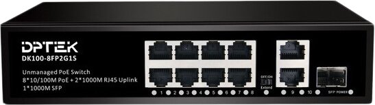 

Неуправляемый коммутатор DPTEK DK100-8FP2G1S