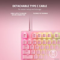 Клавиатура Razer Huntsman V2 TKL (розовый, Razer Opto-Mechanical Red, нет кириллицы)