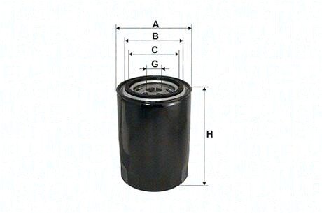 

Масляный фильтр Magneti Marelli 153071762338