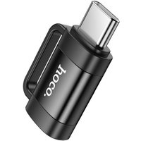 Адаптер Hoco UA31E USB Type-C - Lightning (черный) в Бресте