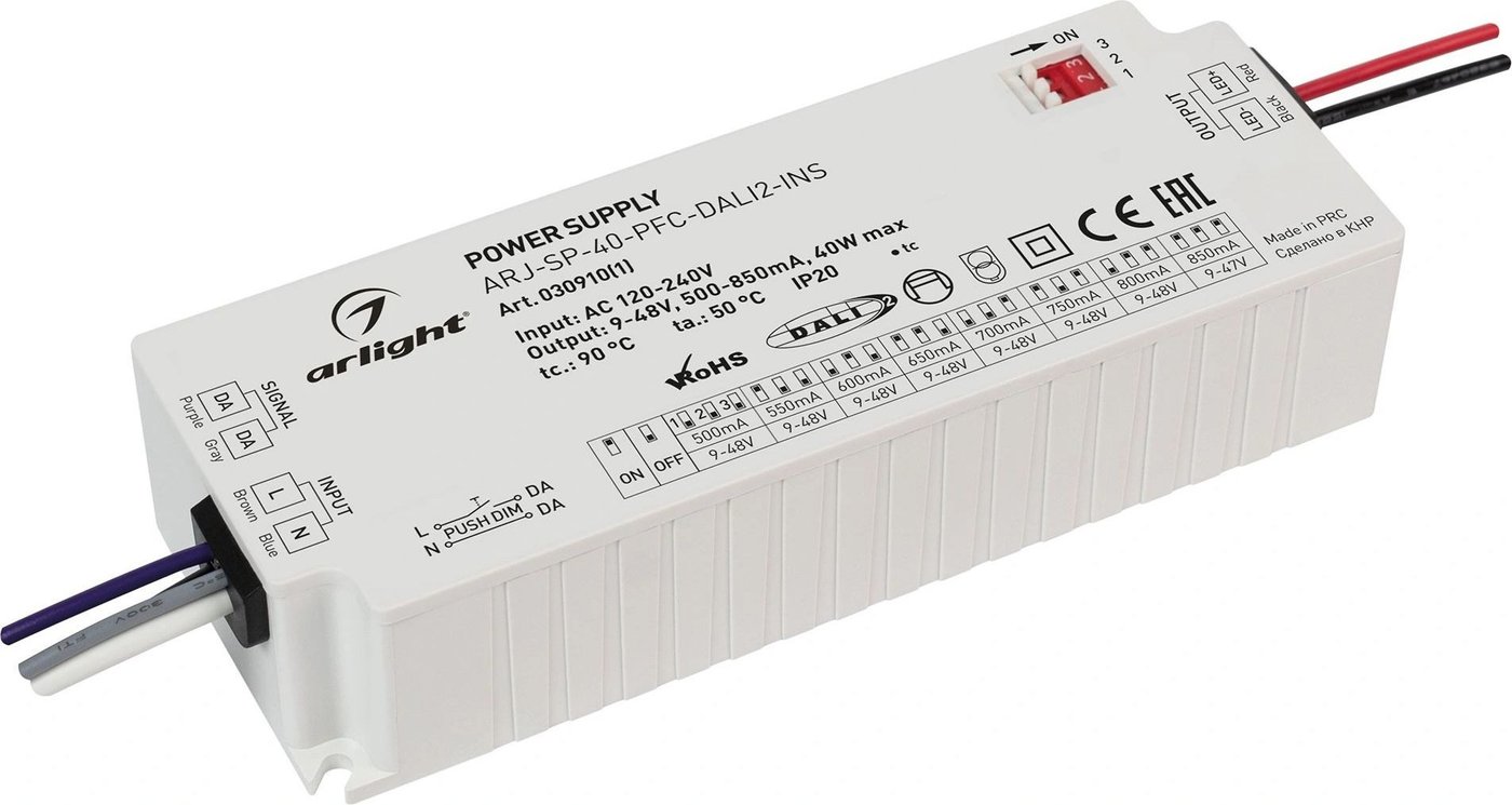 

Блок питания Arlight ARJ-SP-40-PFC-DALI2-INS 030910(1)