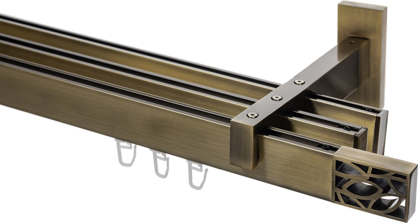 

Карниз для штор Sundays Home Флэт Лайн Грид тройной (антик 2.4 м)