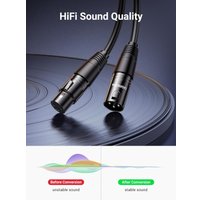 Кабель Ugreen AV130 20710 XLR - XLR (2 м, черный)