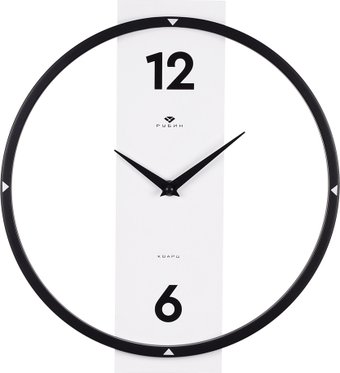 Настенные часы Рубин Time 3330-001 (черный/белый)