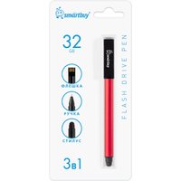 USB Flash SmartBuy Ручка-флэшка-стилус 32GB (красный)