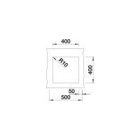 Кухонная мойка Blanco Subline 400-U Coloured Components 527786 (черный)