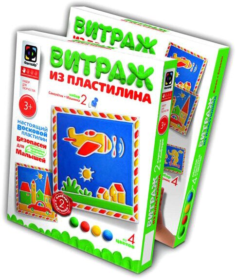 

Набор для создания поделок/игрушек Фантазер Витражный пластилин Набор №2 747102