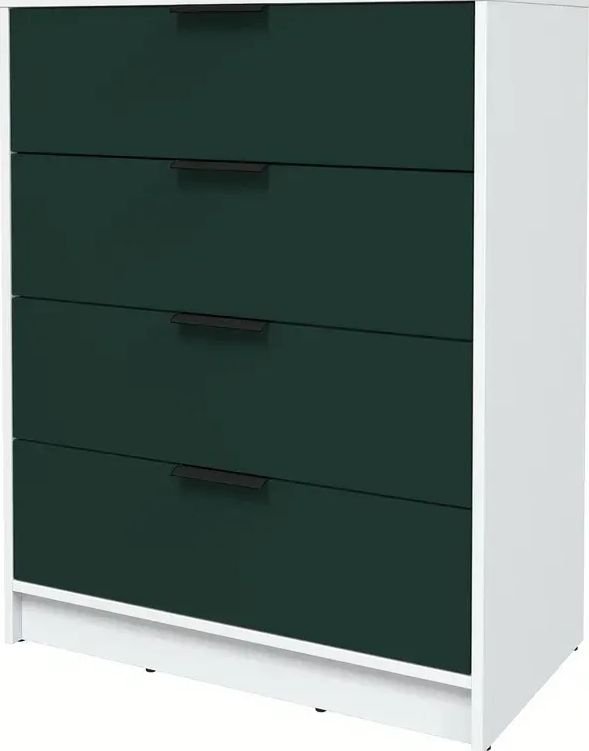 

Комод Интерлиния Концепт КТ-К80 Глосс ( белый платинум/изумруд)