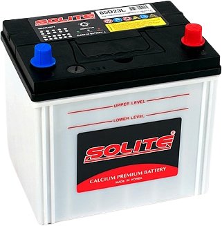 

Автомобильный аккумулятор Solite 85D23JR (70 А·ч)