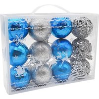 Елочная игрушка MonAmi Новогодний Микс SIL23-083 (12 шт)