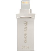 USB Flash Transcend JetDrive Go 500 64GB (серебристый) [TS64GJDG500S]