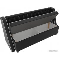 Диван Лига диванов Лофт 104564 (экокожа, черный)