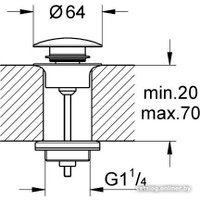 Донный клапан Grohe 65807EN0